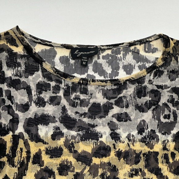 LYNN RITCHIE Womens Size Medium 100% Silk Popover Shirt Cheetah Print - Picture 2 of 7